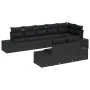 Conjunto de Sofá de Jardín de 8 Piezas con Cojines Negro Poliratán von , Outdoor-Sofas - Ref: Foro24-3347113, Preis: 609,49 €...