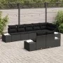 Conjunto de Sofá de Jardín de 8 Piezas con Cojines Negro Poliratán von , Outdoor-Sofas - Ref: Foro24-3347113, Preis: 609,49 €...