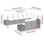 Conjunto de Sofá de Jardín de 8 Piezas con Cojines Negro Poliratán von , Outdoor-Sofas - Ref: Foro24-3347113, Preis: 609,49 €...