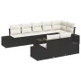 Conjunto de Sofá de Jardín de 8 Piezas con Cojines de Rattan Poliéster Marrón by , Outdoor sofas - Ref: Foro24-3347117, Price...