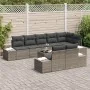 Juego de Sofá de Jardín de 8 Piezas con Cojines Gris de Ratán Sintético von , Outdoor-Sofas - Ref: Foro24-3347119, Preis: 634...