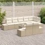 Conjunto de Sofá de Jardín de 9 Piezas con Cojines de Ratán Marrón by , Outdoor sofas - Ref: Foro24-3347121, Price: 672,99 €,...