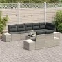 Conjunto de Sofá de Jardín de 9 Piezas con Cojines Gris Poliratán | Foro24.es | Tu tienda online para hogar, jardín y más Foro24.es