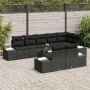 Conjunto de Sofá de Jardín Set de 9 Negro by , Outdoor sofas - Ref: Foro24-3347123, Price: 660,49 €, Discount: %