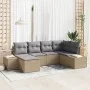 Conjunto de Sofá de Jardín Set de 6 Beige y gris | Foro24.es | Tu tienda online para hogar, jardín y más Foro24.es