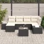 Conjunto de Sofá de Jardín Conjunto de 7 Negro y crema by , Outdoor sofas - Ref: Foro24-3347137, Price: 451,27 €, Discount: %