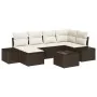 Conjunto de Sofá de Jardín Conjunto de 7 Marrón y crema | Foro24.es | Tu tienda online para hogar, jardín y más Foro24.es