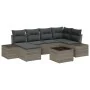 Conjunto de Sofá de Jardín de 6 Piezas con Cojines Ratán Sintético Negro by , Outdoor sofas - Ref: Foro24-3347139, Price: 442...