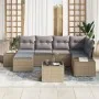 Conjunto de Sofás de Jardín Set de 7 Beige y gris | Foro24.es | Tu tienda online para hogar, jardín y más Foro24.es