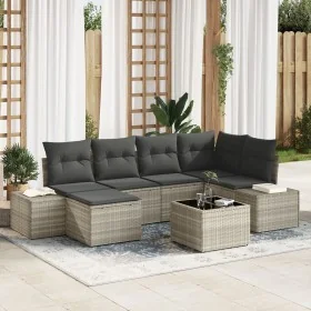 Conjunto de Sofás de Jardín de 7 Piezas con