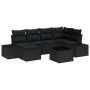 Conjunto de Sofá de Jardín de 7 Piezas con Cojines Beige Poliratán by , Outdoor sofas - Ref: Foro24-3347143, Price: 459,07 €,...