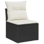 Conjunto de Sofá de Jardín de 7 Piezas con Cojines Negro Poliratán by , Outdoor sofas - Ref: Foro24-3347147, Price: 450,97 €,...