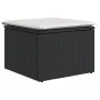 Conjunto de Sofá de Jardín de 7 Piezas con Cojines Negro Poliratán by , Outdoor sofas - Ref: Foro24-3347147, Price: 450,97 €,...