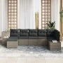 Set de Sofá de Jardín de 7 Piezas con Cojines Gris Poliratán von , Outdoor-Sofas - Ref: Foro24-3347149, Preis: 446,93 €, Raba...