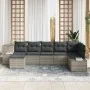 Juego de Sofá de Jardín de 7 Piezas con Cojines Gris Claro de Polirratán von , Outdoor-Sofas - Ref: Foro24-3347152, Preis: 50...