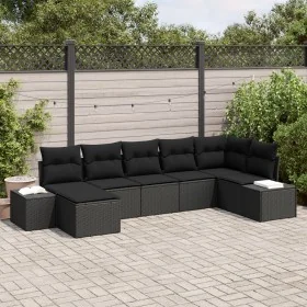 Set de sofá de jardín Set de 7 Negro by , Outdoor sofas - Ref: Foro24-3347153, Price: 476,78 €, Discount: %