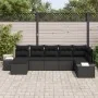 Set de sofá de jardín Set de 7 Negro von , Outdoor-Sofas - Ref: Foro24-3347153, Preis: 476,78 €, Rabatt: %