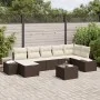 Conjunto de sofá de jardín de 7 piezas con cojines marrón de poliratán | Foro24.es | Tu tienda online para hogar, jardín y más Foro24.es