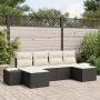 Conjunto de Sofás de Jardín de 6 Piezas con Cojines Negro de Ratán de Polietileno by , Outdoor sofas - Ref: Foro24-3347167, P...