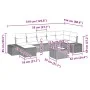 Juego de Sofás de Jardín Juego de 8 Negro Ratán, Poliéster, Acero by , Outdoor sofas - Ref: Foro24-3347163, Price: 526,81 €, ...