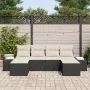 Conjunto de Sofás de Jardín de 6 Piezas con Cojines Negro de Ratán de Polietileno by , Outdoor sofas - Ref: Foro24-3347167, P...