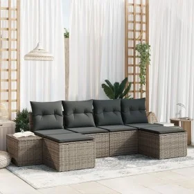 Conjunto de Sofá de Jardín de 6 Piezas con