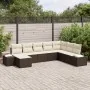 Set de sofá de jardín de 8 piezas con cojines marrón de ratán sintético | Foro24.es | Tu tienda online para hogar, jardín y más Foro24.es