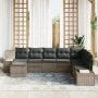 Juego de Sofás de Jardín de 8 Piezas con Cojines Gris Poliratán by , Outdoor sofas - Ref: Foro24-3347179, Price: 506,76 €, Di...