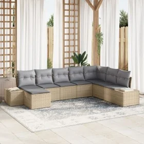 Set de Sofá de Jardín de 8 Piezas con Cojines
