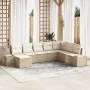 Conjunto de Sofá de Jardín Juego de 8 Beige y crema by , Outdoor sofas - Ref: Foro24-3347181, Price: 563,84 €, Discount: %