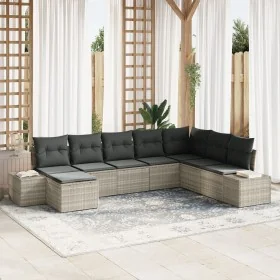 Conjunto de Sofás de Jardín Conjunto de 8 Gris Claro by , Outdoor sofas - Ref: Foro24-3347182, Price: 573,07 €, Discount: %