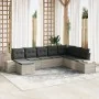 Conjunto de Sofás de Jardín Conjunto de 8 Gris Claro by , Outdoor sofas - Ref: Foro24-3347182, Price: 573,07 €, Discount: %