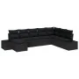 Conjunto de Sofá de Jardín Conjunto de 8 Negro Poliratán by , Outdoor sofas - Ref: Foro24-3347183, Price: 527,63 €, Discount: %