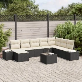 Juego de sofá de jardín de 8 piezas con cojines de Ratán Poliéster marrón von , Outdoor-Sofas - Ref: Foro24-3347187, Preis: 5...