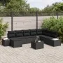 Conjunto de Sofá de Jardín de 9 Piezas con Cojines Beige Poliratán by , Outdoor sofas - Ref: Foro24-3347193, Price: 578,09 €,...
