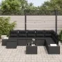 Conjunto de Sofá de Jardín de 9 Piezas con Cojines Beige Poliratán by , Outdoor sofas - Ref: Foro24-3347193, Price: 578,09 €,...