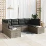 Juego de Sofá de Jardín Juego de 6 Gris Ratán by , Outdoor sofas - Ref: Foro24-3347199, Price: 414,98 €, Discount: %