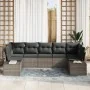 Conjunto de Sofás de Jardín de 7 Piezas con Cojines Gris de Poliratán von , Outdoor-Sofas - Ref: Foro24-3347209, Preis: 480,5...