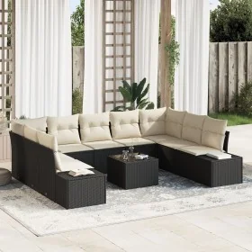 Conjunto de sofá de jardín de 9 piezas con cojines marrón poliratán by , Outdoor sofas - Ref: Foro24-3347227, Price: 613,08 €...