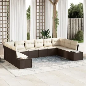 Conjunto de Sofá de Jardín de 10 Piezas con
