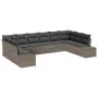 Juego de Sofá de Jardín de 10 Piezas con Cojines Ratán Gris by , Outdoor sofas - Ref: Foro24-3347239, Price: 623,82 €, Discou...
