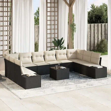 Conjunto de Sofás de Jardín de 10 Piezas con Cojines de Ratán Marrón von , Outdoor-Sofas - Ref: Foro24-3347247, Preis: 685,09...