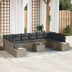 Juego de Sofás de Jardín de 10 piezas con Cojines Negro de Poliratán von , Outdoor-Sofas - Ref: Foro24-3347249, Preis: 669,83...