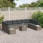 Juego de Sofás de Jardín de 10 piezas con Cojines Negro de Poliratán von , Outdoor-Sofas - Ref: Foro24-3347249, Preis: 669,83...