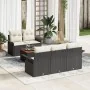 Juego de Sofás de Jardín de 6 Piezas con Cojines Negro Poliratán Acacia | Foro24.es | Tu tienda online para hogar, jardín y más Foro24.es