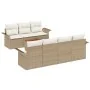 Juego de sofá de jardín de 8 piezas con cojines beige de polirratán by , Outdoor sofas - Ref: Foro24-3347288, Price: 560,36 €...