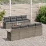 Juego de Sofá de Jardín de 9 Piezas con Cojines Gris Poliratán Acacia von , Outdoor-Sofas - Ref: Foro24-3347300, Preis: 584,2...