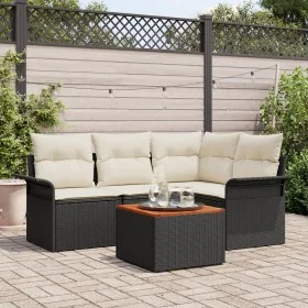 Conjunto de Sofá de Jardín de 5 Piezas con