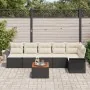 Conjunto de Sofá de Jardín de 7 Piezas con Cojines Negro Poliratán Acacia | Foro24.es | Tu tienda online para hogar, jardín y más Foro24.es
