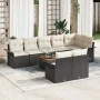 Conjunto de sofá de jardín de 9 piezas con cojines negros de ratán | Foro24.es | Tu tienda online para hogar, jardín y más Foro24.es